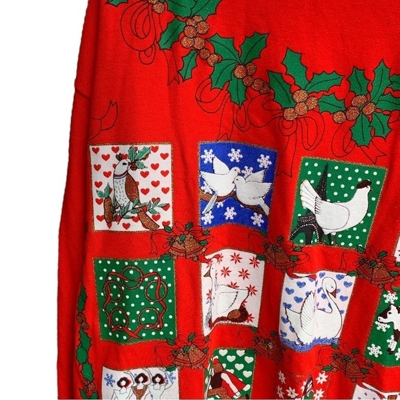 Vintage Crewneck Sweatshirt Twelve Days of Christmas - Picture 3 of 4